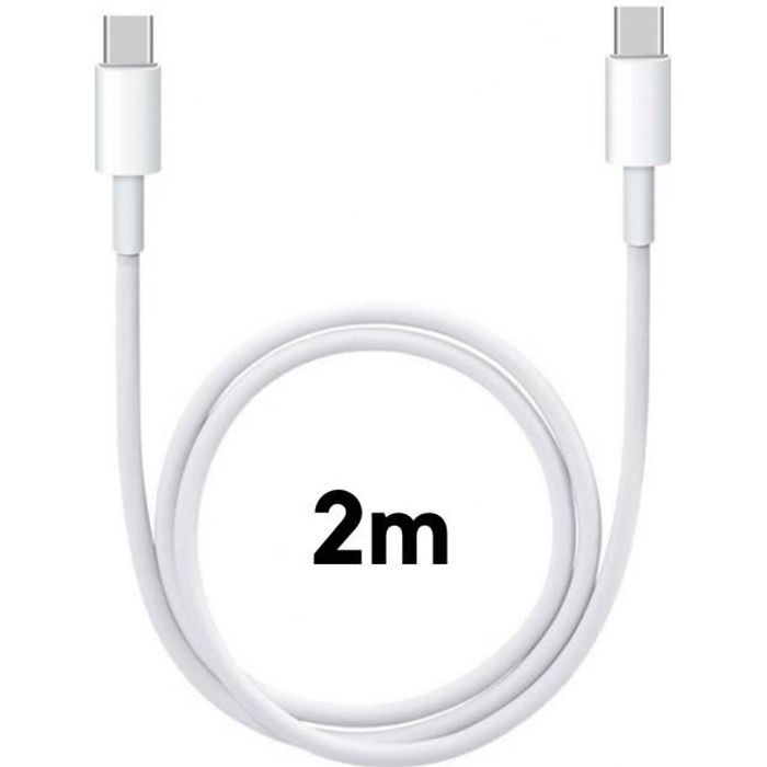 Cable USB-C USB-C 2m pour MacBook - MacBook Air -