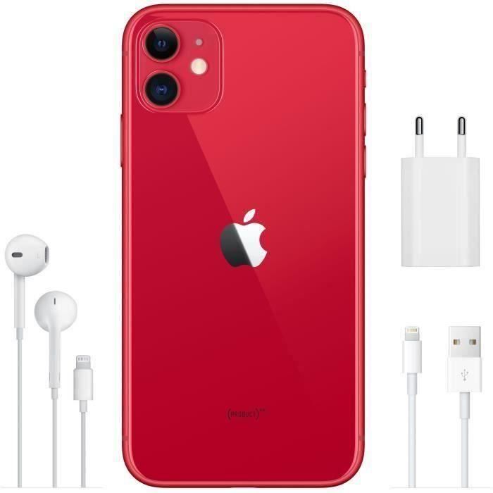 APPLE iPhone 11 128Go Rouge - Reconditionné - Excellent état