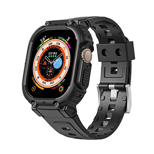Étui Robuste avec Bracelet pour montre Apple-Watch-Ultra-49mm (2022) Rechange Bande