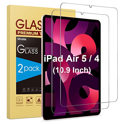 SPARIN Verre Trempé pour iPad Air 5 2022, iPad Air